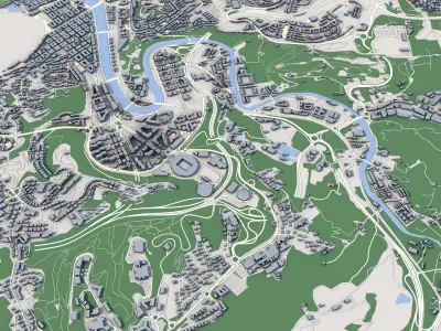 San Sebastian City Spain 3D model