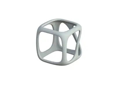 SciFi Cube Object No 16462 Low Poly Shape Texture