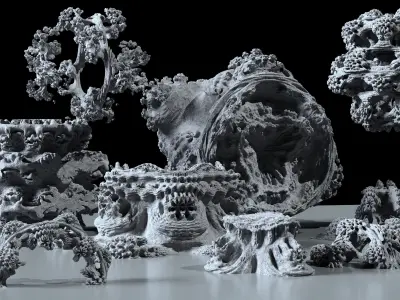 Fractal Dr Strange Influenced  Sci-Fi  Kitbash 3D Assets  3D model