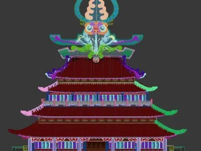 3D selection interface - architecture 3D model