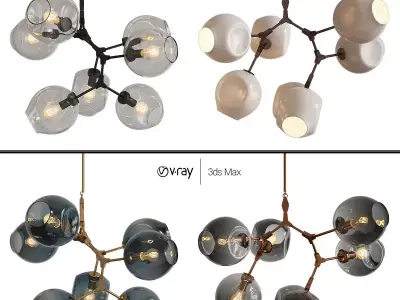 BRANCHING BUBBLES BB 07 Low-poly 3D model