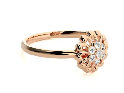 Women ring 3D print model 82