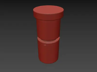 Alabaster Flush Mount 3D model