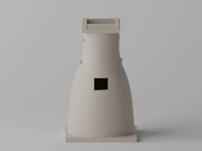 Korea Gyeongju Cheomseongdae Low-poly 3D model