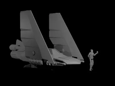Fighter Craft 3D print model