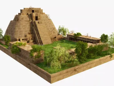 Uxmal Pyramid 3D model
