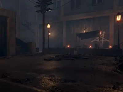  canal detail atmospheric environment  3D model