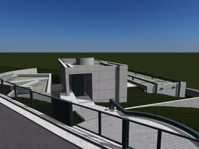 Tadao Ando - Koshino House 3D model