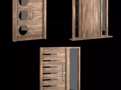 Exterior Large Doors 3D model buy