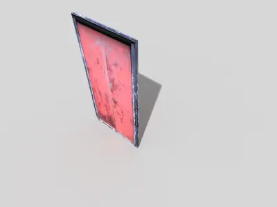 low poly door Low-poly 3D model order