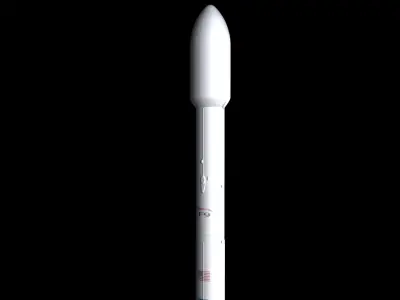 Falcon 9  Non Reusable 3D model