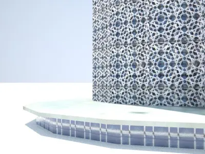 Burj Qatar low poly Low-poly 3D model