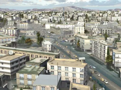 Arab City High Detail Low-poly 3D model