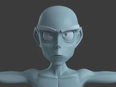Cartoon Anime Character Man 3D model