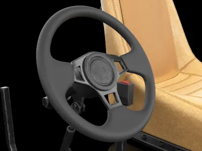  Car Interior Elements Asset PBR 