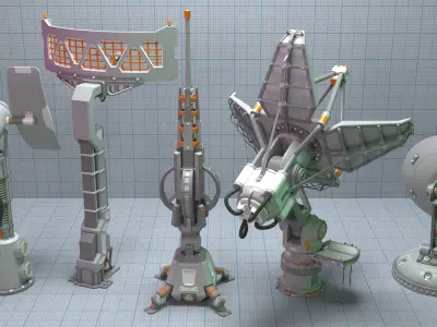 Antenas Collection star 3D model