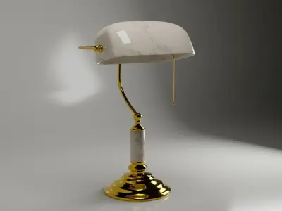 Retro Table Lamp 3D model