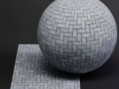 Pavement 02 8K Seamless PBR Material Texture