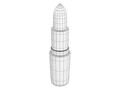 Red Lipstick Low-poly 3D model