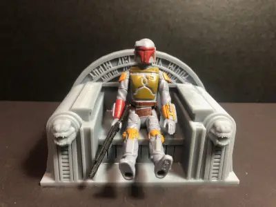 Star Wars Inspired Boba Fetts Jabba Palace Throne 3-75 Scale 3D print model
