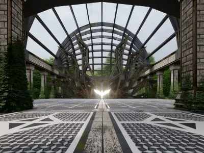 Ancient Pegasus Temples 3D model