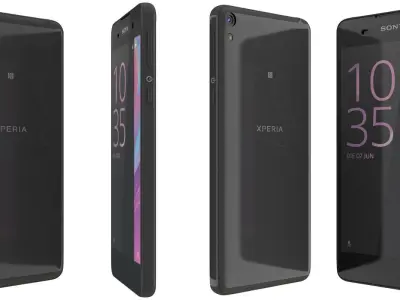 Sony Xperia E5 black 3D model