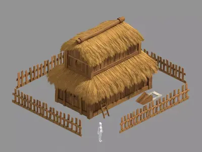 Rural Architecture - House 01 3D model