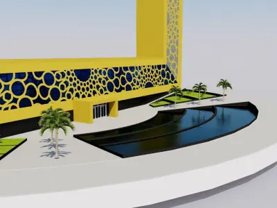 Dubai Frame - UAE 3D model