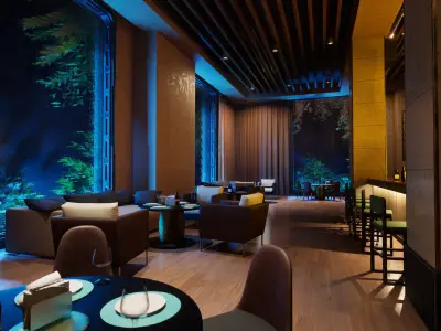 Restaurant Low-poly 3D model