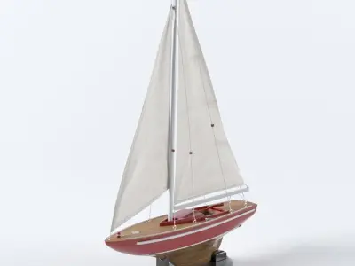Sailboat decoration 3D model