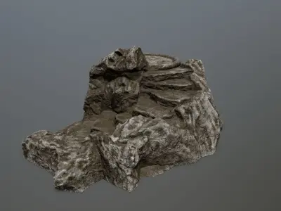 Ladder tree stump Low-poly 3D model purchase