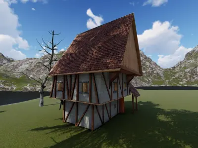 All materials in maya export fbx file Low-poly 3D model