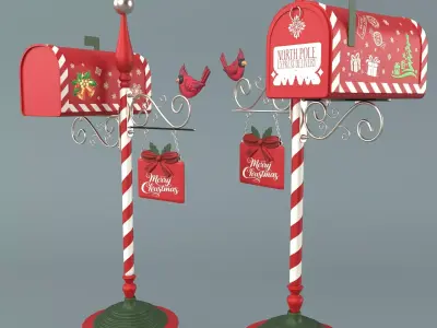 Santas Mailbox 3D model