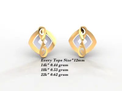 Earrings 50 3D print model