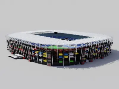 Stadium 974 Fifa world cup 2022 qatar 3D model