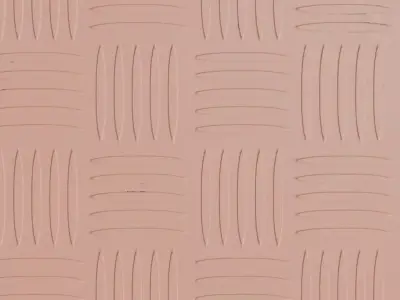 Salmon Anti-Slip Grooved Floor Texture PBR Seamless Texture