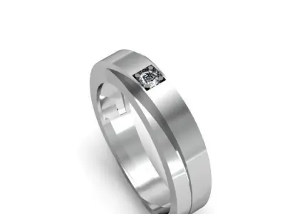 Diamond Ring 3D print model 86
