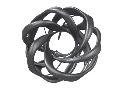 Abstract Circle v3 003 Low-poly 3D model