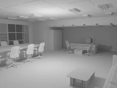 Boss Office No Material 3D model