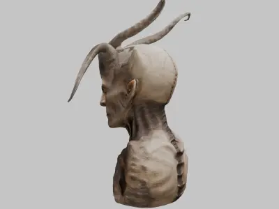 3D Alien Creature Model Low-poly 3D model