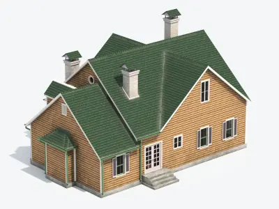 Residential House 7 Low-poly 3D model