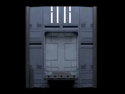 Set 2a - Death Star Extention Bridge 1-18 Scale Hasbro Kenner 3D Model Pack