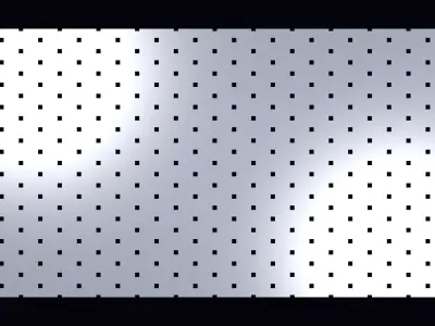 Perforated panel with 5 percent opening 25O135 3D model