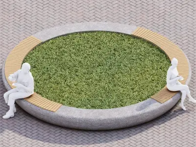 Outside bench  3D model