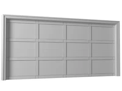 Automatic Modern Garage Doors 3D model