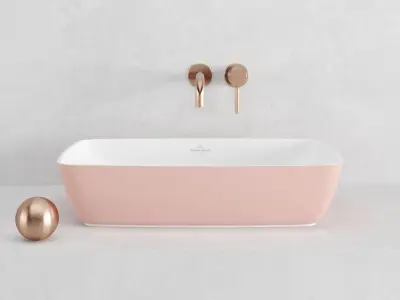 sink ARTIS Villeroy Boch 58x38x13cm 3D model