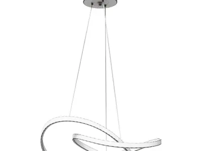 LED pendant chandelier with Ello remote control  3D model