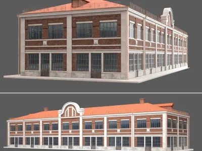 Factory building  3D model