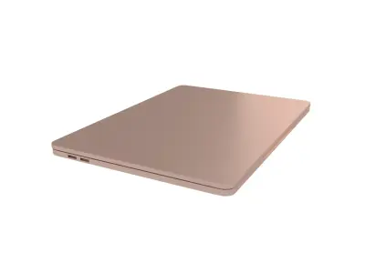 Laptop Close Mockup v1 002 Low-poly 3D model