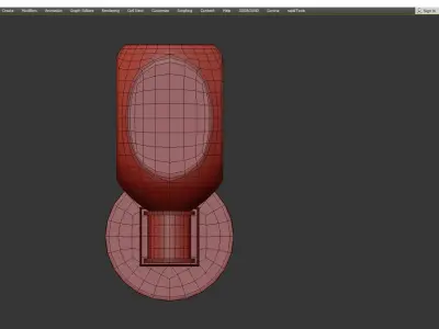 CHARTIER SCONCE Low-poly 3D model